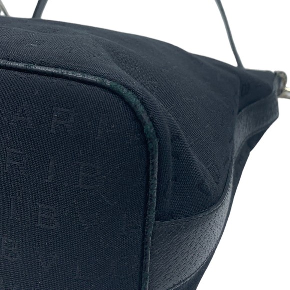 Bvlgari Logomania Black Canvas Leather Handbag Shoulder Bag One Size - Picture 11 of 16